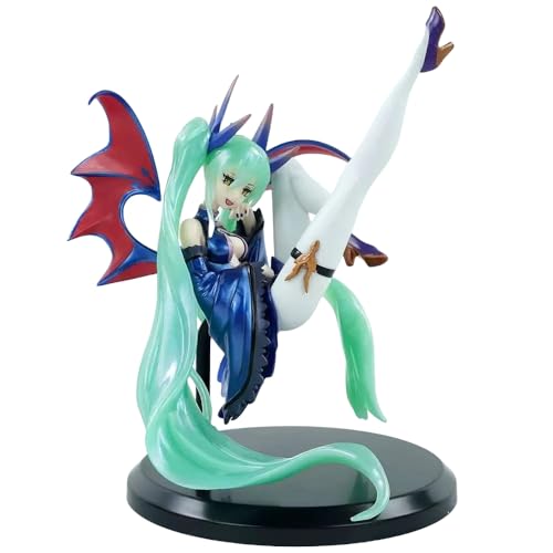 YINTMI für Hatsune Miku Figur Spielzeug Anime Charakter Puppe Anime Modelle Statue, PVC Action Figur Spielzeug Desktop Dekoration Sammlerstücke Ornamente Sammlerstücke Statue Geschenke (Dunkler) von YINTMI