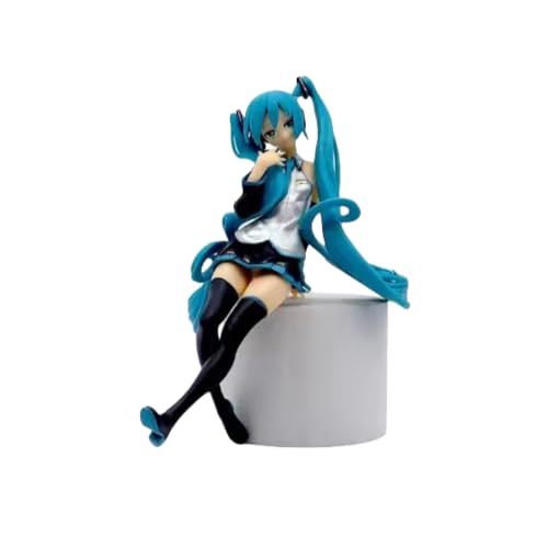 YINTMI für Hatsune Miku Figur Spielzeug Anime Charakter Puppe Anime Modelle Statue, PVC Action Figur Spielzeug Desktop Dekoration Sammlerstücke Ornamente Sammlerstücke Statue Geschenke (Sitzender) von YINTMI