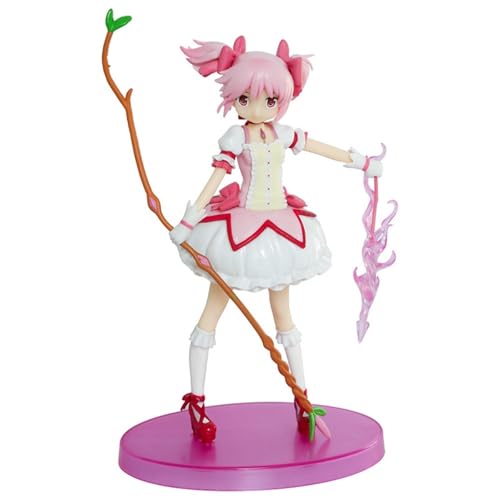 YINTMI für Kaname Madoka Figur Spielzeug Anime Charakter Puppe Anime Modelle Statue, PVC Action Figur Spielzeug Desktop Dekoration Sammlerstücke Ornamente, geeignet für 14 Jahre und älter von YINTMI