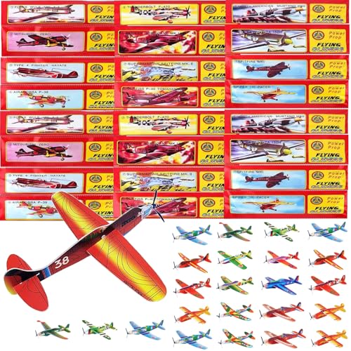 YINZZTRY Gleitflugzeuge Set, Styroporflieger Flugzeuge Modell, Gleitflugzeuge für Kinder, Gleiter Flieger Wurfgleiter, für Schultüte Mitgebsel Überraschung (24 Stück) YINZZTRY Gleitflugzeuge Set, Styroporflieger Flugzeuge Modell, Gleitflugzeuge für Kinder, Gleiter Flieger Wurfgleiter, für Schultüte Mitgebsel Überraschung (24 Stück) von YINZZTRY