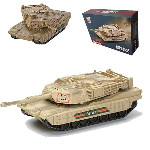 YINcrinx M1A2 Tank Building Blocks, US Army Equipped Main Battle Tank Militärisches Konstruktionsspielzeug, Militärische Modellbauklötze, Kinderspielzeug, Militärische Kampfpanzer Hobby Sammlerstücke von YINcrinx