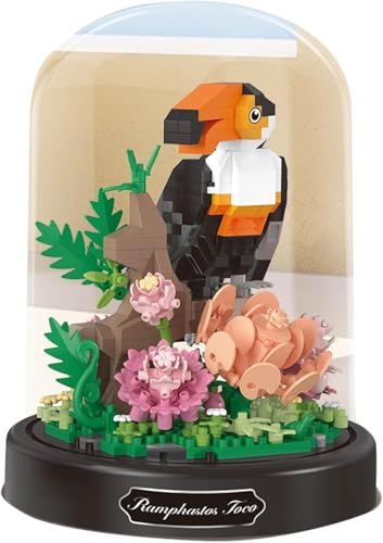 YINcrinx Schwarzer Papagei Ewige Blume Konstruktionsspielzeug, Innendekorationssets, Bastelspielzeug, Erwachsene & Kinder, Geschenke, Dekorationen, Sammlerstücke von YINcrinx