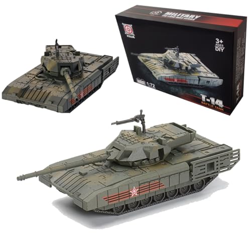 YINcrinx T14 Panzer Bauklötze, Russischer Kampfpanzer Militärisches Konstruktionsspielzeug, Militärische Modellbauklötze, Kinderspielzeug, Militärische Kampfpanzer Hobby Sammlerstücke von YINcrinx