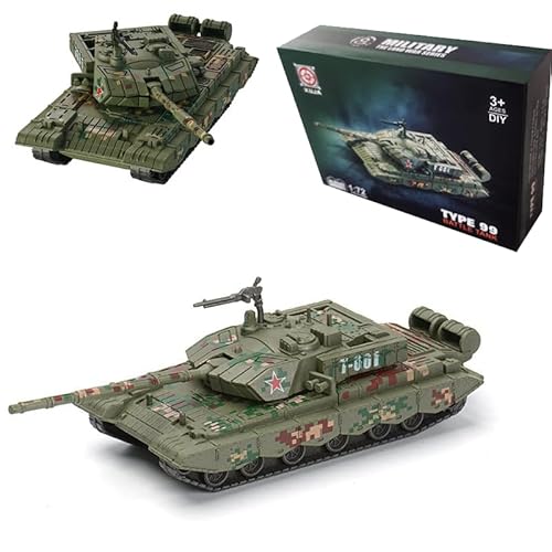 YINcrinx Type 99 Tank Building Blocks, China Tanks Military Construction Toys, Military Model Building Blocks, Kinderspielzeug, Military Fighting Vehicles Hobby Collectibles von YINcrinx