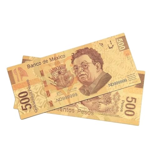 24k Gold Plated Dollar Bills - 500 Banknoten für Dekor und Lesezeichen von YIQILAFADA