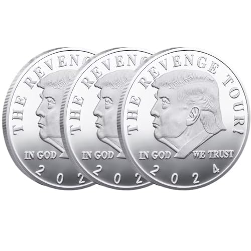 3 x Präsident Donald Trump Münze, Trump 2024 Coin The Revenge Tour Coin 3 x Präsident Donald Trump Münze, Trump 2024 Coin The Revenge Tour Coin von YIQILAFADA