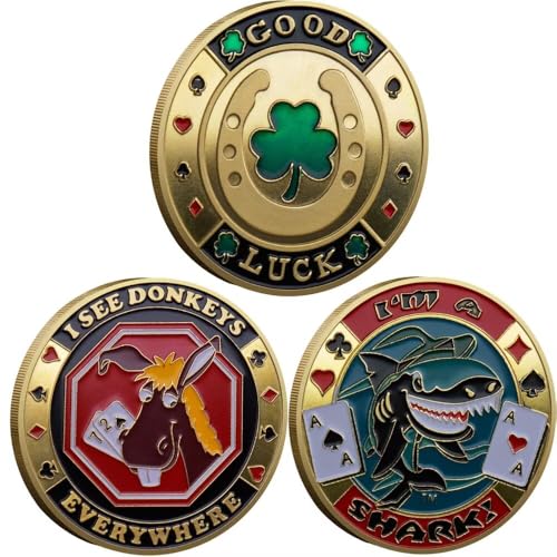 3PC Poker Card Guard Coin Collectibles Table Games Poker Poker Gifts for Men, Poker Card Protector, Poker Accessories 3PC Poker Card Guard Coin Collectibles Table Games Poker Poker Gifts for Men, Poker Card Protector, Poker Accessories von YIQILAFADA