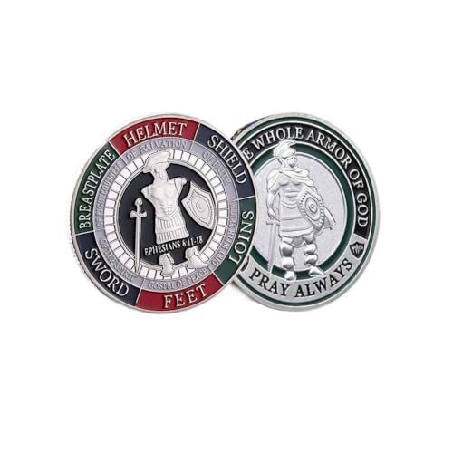Armor of God Challenge Coin, Prayer Coin Seeking Guidance and Strength for Christian Gifts Armor of God Challenge Coin, Prayer Coin Seeking Guidance and Strength for Christian Gifts von YIQILAFADA