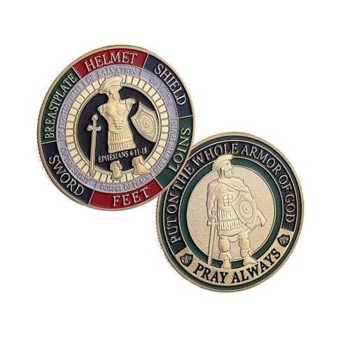 Armor of God Challenge Coin, Prayer Coin Seeking Guidance and Strength for Christian Gifts Armor of God Challenge Coin, Prayer Coin Seeking Guidance and Strength for Christian Gifts von YIQILAFADA