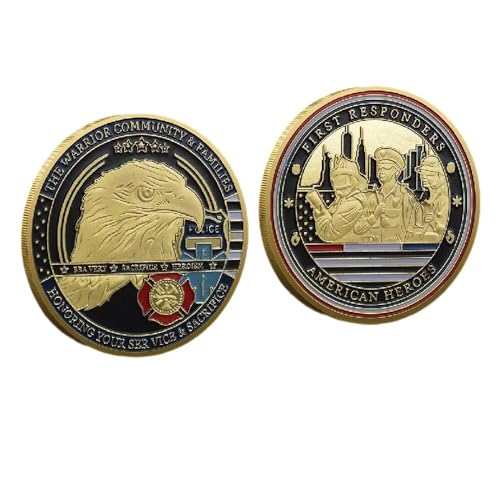 First Responders Challenge Coin Honor American Heroes EMS Police Firefighter Coin First Responders Challenge Coin Honor American Heroes EMS Police Firefighter Coin von YIQILAFADA