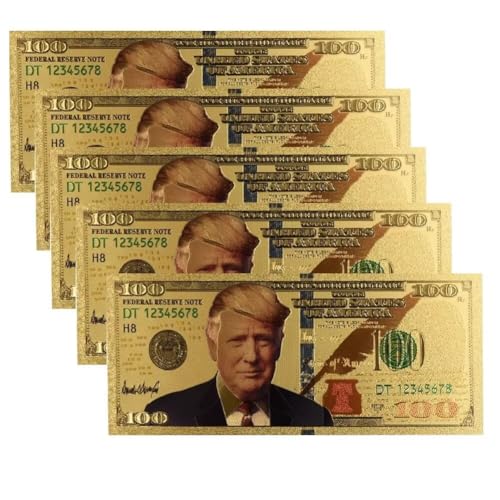 Gold Trump Dollar Bills, Präsident Donald Trump Banknote für Unterstützungen Gold Trump Dollar Bills, Präsident Donald Trump Banknote für Unterstützungen von YIQILAFADA