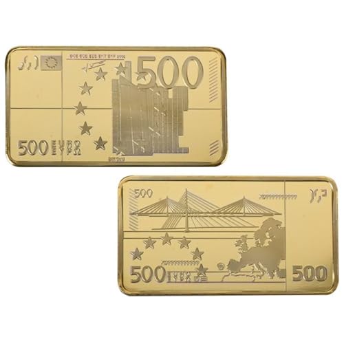Goldbarren mit 500 Euro-Scheinen, vergoldet, für Briefbeschwerer, Filmrequisite für Neuheit Goldbarren mit 500 Euro-Scheinen, vergoldet, für Briefbeschwerer, Filmrequisite für Neuheit von YIQILAFADA