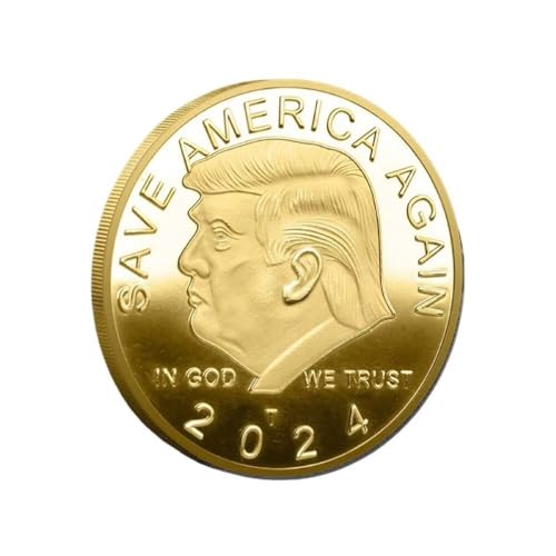 Präsident Donald Trump Münze, 1 Stück Trump 2024 Coin Save America Again Challenge Coin Präsident Donald Trump Münze, 1 Stück Trump 2024 Coin Save America Again Challenge Coin von YIQILAFADA