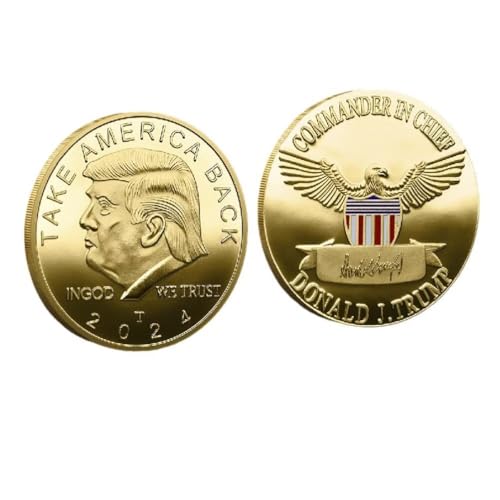 Präsident Donald Trump Münze, 1 Stück Trump 2024 Coin Take America Back Challenge Coin Präsident Donald Trump Münze, 1 Stück Trump 2024 Coin Take America Back Challenge Coin von YIQILAFADA