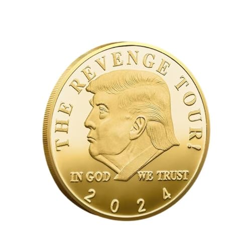 Präsident Donald Trump Münze, 1pc Trump 2024 Coin The Revenge Tour Challenge Coin Präsident Donald Trump Münze, 1pc Trump 2024 Coin The Revenge Tour Challenge Coin von YIQILAFADA