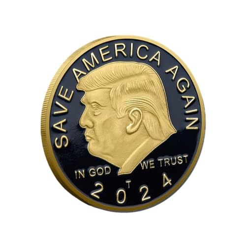 Präsident Donald Trump Münze, Trump 2024 Coin Save America Again Challenge Coin Präsident Donald Trump Münze, Trump 2024 Coin Save America Again Challenge Coin von YIQILAFADA
