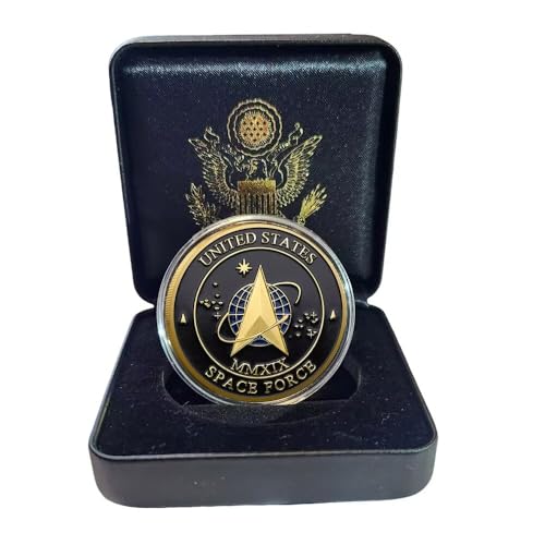 United States Space Force Challenge Münze mit Geschenkbox US Command - USA Military Veteran Military Gifts Coin for Men United States Space Force Challenge Münze mit Geschenkbox US Command - USA Military Veteran Military Gifts Coin for Men von YIQILAFADA