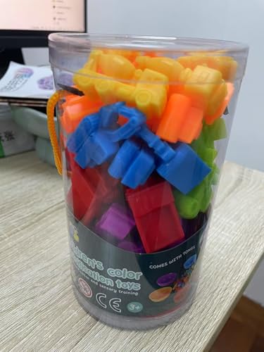 YIQOGAME Kinder Lernspielzeug Farben-Sortierset, Motorik-Training ab 3 Jahre, mit Greifzange, Mehrfarbig YIQOGAME Kinder Lernspielzeug Farben-Sortierset, Motorik-Training ab 3 Jahre, mit Greifzange, Mehrfarbig von YIQOGAME