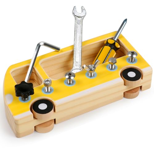 YIQOGAME Spielzeug Ab 3 Jahre,Montessori Schraubbrett,Holz Lernspielzeug Montessori Spielzeug Ab 3 Jahre Holzauto Spielzeug Motorikspielzeug Für Kinder Kindergarten Spielzeug YIQOGAME Spielzeug Ab 3 Jahre,Montessori Schraubbrett,Holz Lernspielzeug Montessori Spielzeug Ab 3 Jahre Holzauto Spielzeug Motorikspielzeug Für Kinder Kindergarten Spielzeug von YIQOGAME