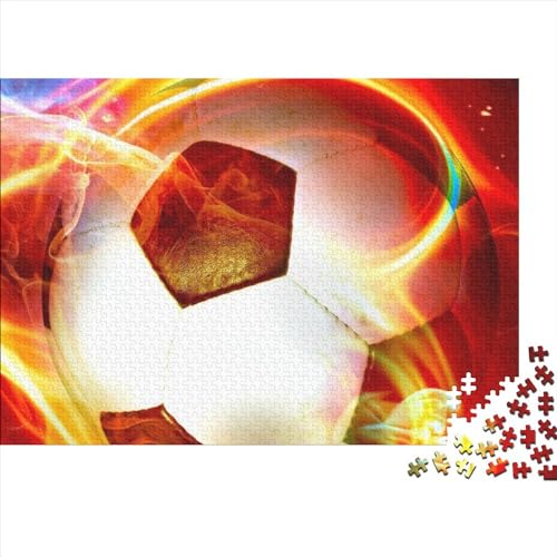 Fußball-Puzzles, 300-teiliges Holzpuzzle für Erwachsene, lustige Puzzlespiele, 300 Teile (40 x 28 cm) von YIRCATM