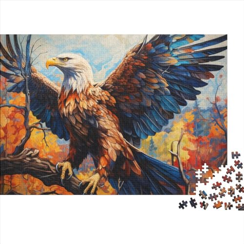 Hawk-Puzzles für Erwachsene, 1000 Teile, für Erwachsene, Woodiness-Puzzles, Lernspiel, Herausforderungsspielzeug, 1000 Teile (75 x 50 cm) von YIRCATM
