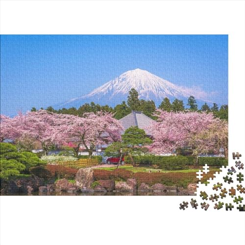 Mount Fuji-Puzzles für Erwachsene, 300-teiliges Puzzle, Woodiness-Puzzles für Erwachsene, 300 Teile (40 x 28 cm) von YIRCATM