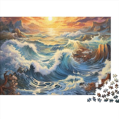 Paradies am Meer, 300-teiliges Puzzle, Holzpuzzle, Familienaktivität, 300 Teile (40 x 28 cm) von YIRCATM
