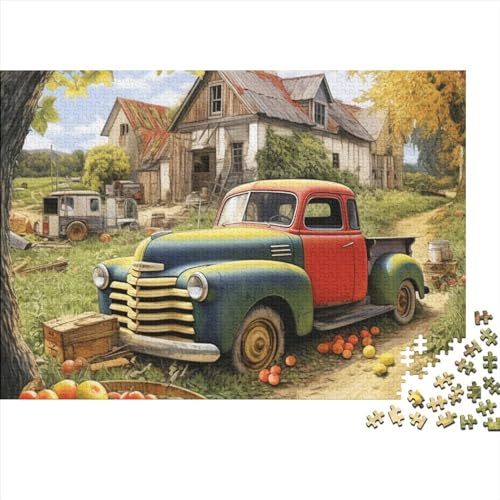Puzzle „Herbst auf dem Bauernhof“ für Erwachsene, 500 Teile, Puzzle für Erwachsene, Woodiness-Puzzles, 500 Teile (52 x 38 cm) von YIRCATM