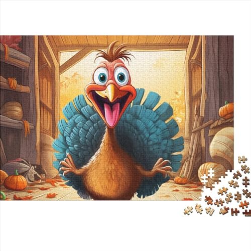 Smart Turkey 1000-teiliges Puzzle für Erwachsene, Puzzle für Erwachsene, Holzpuzzle, Familienspiele, Geschenke, 1000 Teile (75 x 50 cm) von YIRCATM