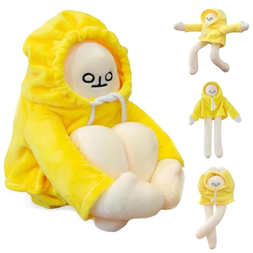 Banana Mann Plüsch, 36cm Banane Puppe Spielzeug, Banane Stoffpuppe mit Magnet, Lustige Banana Mann Plüsch Spielzeug, Midlife Crisis Bob Toy, Plüsch-Bananenmann Geschenke für Kinder Mädchen Jungen Banana Mann Plüsch, 36cm Banane Puppe Spielzeug, Banane Stoffpuppe mit Magnet, Lustige Banana Mann Plüsch Spielzeug, Midlife Crisis Bob Toy, Plüsch-Bananenmann Geschenke für Kinder Mädchen Jungen von YISKY