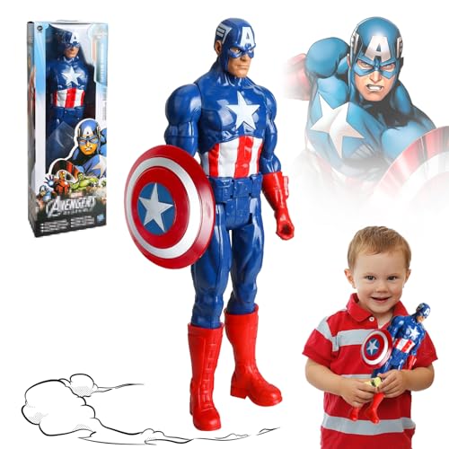 Captain America Action Figure,30cm Hero Serie Action Captain America Figur,Captain America Modell Spielzeug,Party Captain America Figur,SuperFreunde Action Figuren fürKinder Jahren Geburtstagsgeschenk Captain America Action Figure,30cm Hero Serie Action Captain America Figur,Captain America Modell Spielzeug,Party Captain America Figur,SuperFreunde Action Figuren fürKinder Jahren Geburtstagsgeschenk von YISKY