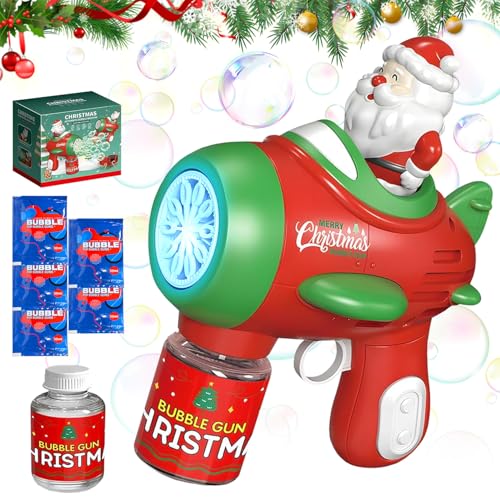 Weihnachten Bubble Maschine, Weihnachtsmann Seifenblasen Machine, Weihnachtsmann Automatische Seifenblasenpistole, Christmas Bubble Maker, Elektrisch Bubble Machine, Geschenke für Kinder Weihnachten Bubble Maschine, Weihnachtsmann Seifenblasen Machine, Weihnachtsmann Automatische Seifenblasenpistole, Christmas Bubble Maker, Elektrisch Bubble Machine, Geschenke für Kinder von YISKY
