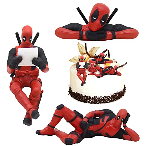 Deadpool Figuren Kuchen Dekoration, 3 Stück Mini Figuren Set Cake Topper, Cartoons Kuchen Topper, Kinder Spielzeug Tortendeko, Geburtstag Jubiläum Spielzeug, für Kinder Geburtstagsgeschenk Deadpool Figuren Kuchen Dekoration, 3 Stück Mini Figuren Set Cake Topper, Cartoons Kuchen Topper, Kinder Spielzeug Tortendeko, Geburtstag Jubiläum Spielzeug, für Kinder Geburtstagsgeschenk von YISKY