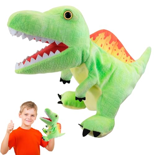 Dinosaurier Handpuppen, Plüsch Handpuppe Dinosaurier, Dinosaurier-Handpuppen für Kinder, Simuliertes Tier Dinosaurier Handpuppe aus Plüsch, Dinosaurier Kuscheltier, Dinosaurier Handpuppe Spielzeug von YISKY