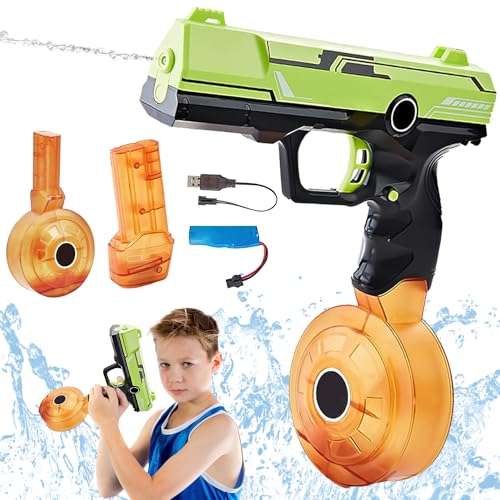 Elektrische Wasserpistole, 450cc+58cc Große Kapazität Wasserpistolen, Automatische Wasserpistole, Großer Reichweite Wasserpistole, Automatische Burst Wasserpistole, für Sommer Pool Beach Elektrische Wasserpistole, 450cc+58cc Große Kapazität Wasserpistolen, Automatische Wasserpistole, Großer Reichweite Wasserpistole, Automatische Burst Wasserpistole, für Sommer Pool Beach von YISKY