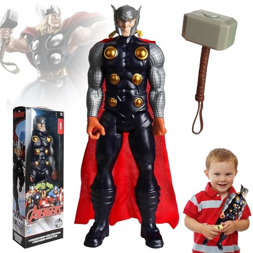 YISKY Thor Marvel Avengers Figure, 30cm Thor Anime Figuren, Thor Actionfigur, Hero Serie Action-Thor Figur, Superhelden Actionfiguren Figuren, Spielzeug für Kinder ab 4 Jahren von YISKY