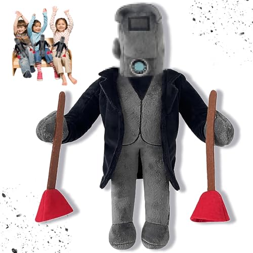 YISKY Toilet Titan Plush Toy, 30cm Toilet Figures Double Plunger Cameraman, Titan Plushie Doll Stuffed, Cameraman Series - Toilet Cameraman Plush, Plush Toy Cuddly Toy for Game Fans von YISKY