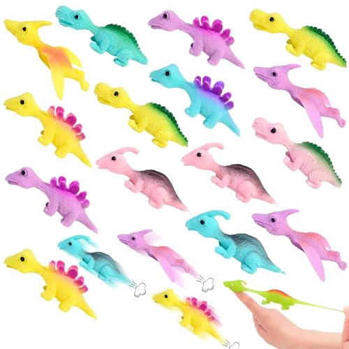 Slingshot Dinosaur Finger Toys, 15 Stück Finger Slingshot Toys, Lustige Fliegende Dinosaurier Schleuder Spielzeug, Dinosaurier Schleuder Spielzeug, Party Spielzeug für Kinder, Zufällige Farbe Slingshot Dinosaur Finger Toys, 15 Stück Finger Slingshot Toys, Lustige Fliegende Dinosaurier Schleuder Spielzeug, Dinosaurier Schleuder Spielzeug, Party Spielzeug für Kinder, Zufällige Farbe von YISKY