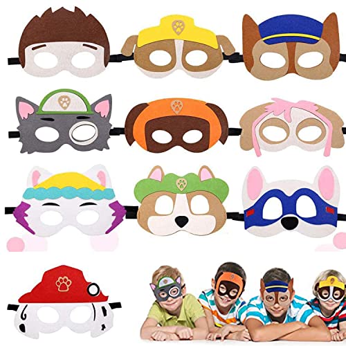 YISKY Kinder Cosplay Masken, 10 Stücke Kinder Filz Masken, Filz Masken, Cosplay Party Masken, Partymasken für Kinder, für Halloween Erwachsene und Kinder Party Maskerade Multicolor YISKY Kinder Cosplay Masken, 10 Stücke Kinder Filz Masken, Filz Masken, Cosplay Party Masken, Partymasken für Kinder, für Halloween Erwachsene und Kinder Party Maskerade Multicolor von YISKY