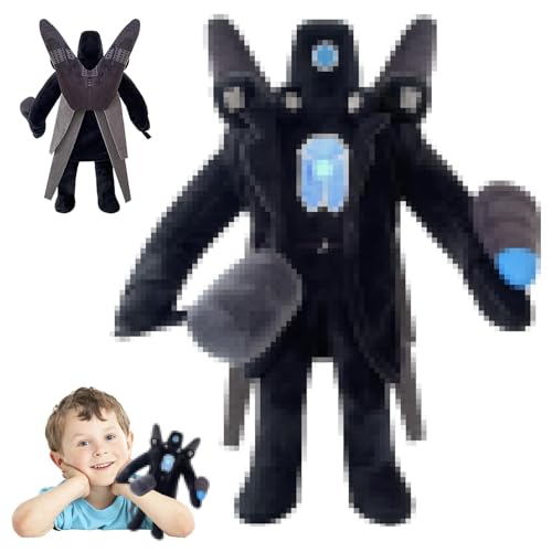 YISKY skibidi Toilet Plush Tv Man Titan, 30cm Upgraded Titan Cameraman Stress Relief Plush Toy, Cameraman Series, Skibidi Toilet Plush Toys, für Fans Halloween Weihnachten Geburtstagsgeschenke von YISKY