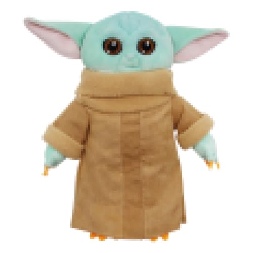 YISKY Yoda Kuscheltier, Mandalorian Grogu, Yoda Plüschtier, Star Wars Kuscheltier, Yoda Puppe, Plüsch Yoda Spielzeug, Star Wars Plüschspielzeug, mit dem klassischen Gewand und aufgestickter Mimik (C) von YISKY