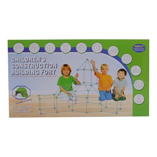 Fort Bausatz Kinder,Spielzelte mit 54 Stäben und 31 Bällen,DIY Höhle Kinder Konstruktionsspielzeug,Kreatives Bauset für Höhle Bauen Indoor,Konstruktionsspielzeug für Wohnzimmern,Schlafzimmern Fort Bausatz Kinder,Spielzelte mit 54 Stäben und 31 Bällen,DIY Höhle Kinder Konstruktionsspielzeug,Kreatives Bauset für Höhle Bauen Indoor,Konstruktionsspielzeug für Wohnzimmern,Schlafzimmern von YISSALE