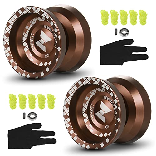 YIWENG 2er-Pack Professionelle Yo-Yo-Kugeln aus Aluminiumlegierung Reaktives YoYo mit Nicht reagierendem Lager für professionelle Anfänger,Jo-Jo-Ball YIWENG 2er-Pack Professionelle Yo-Yo-Kugeln aus Aluminiumlegierung Reaktives YoYo mit Nicht reagierendem Lager für professionelle Anfänger,Jo-Jo-Ball von YIWENG