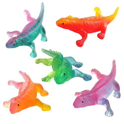 5-teilige Jumbo Farbverlaufsreihen Eidechse Mochi Squishies, Dekompression Squishy Spielzeug, Kinder Party Gefälligkeiten, Kinder Geburtstag Party Geschenke, Klassenzimmer Preise von YIWLFQH