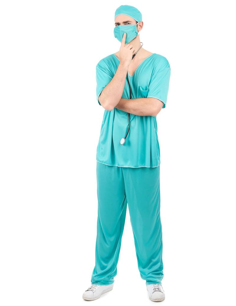 Arztkostüm Doktor-Kostüm türkis von YIWU YUTING