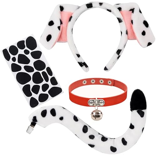 YIZHIXIANGQ Hundekostüm für Kinder, Tier Kostüm Kinder, Hunde Kostüm Set mit Aufkleber, Tier Haarreif Kinder, Verkleidung Kinder Tiere mit Ohren, Schwanz, Halskette, für Karneval, Halloween YIZHIXIANGQ Hundekostüm für Kinder, Tier Kostüm Kinder, Hunde Kostüm Set mit Aufkleber, Tier Haarreif Kinder, Verkleidung Kinder Tiere mit Ohren, Schwanz, Halskette, für Karneval, Halloween von YIZHIXIANGQ