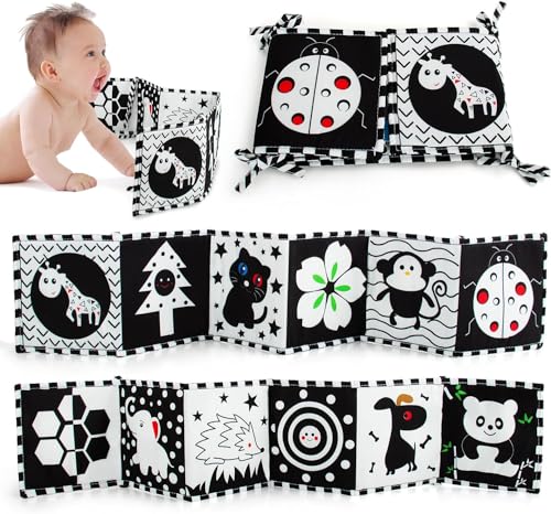 YIZHIXIANGQ Kontrastbuch Baby, Schwarz Weiß Stoffbuch, Stoffbuch Baby, Sensorik Spielzeug Baby, Bilderbuch Tierische Insektengrafiken, Kinderwagen Spielzeug für Babys Kleinkinder ab 0 Monaten YIZHIXIANGQ Kontrastbuch Baby, Schwarz Weiß Stoffbuch, Stoffbuch Baby, Sensorik Spielzeug Baby, Bilderbuch Tierische Insektengrafiken, Kinderwagen Spielzeug für Babys Kleinkinder ab 0 Monaten von YIZHIXIANGQ