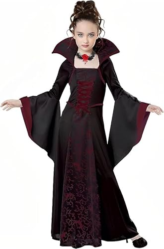 YIZHIXIANGQ Vampir Kostüm Mädchen,Halloween Kostüm Kinder Mädchen,Vampire Kostüm Kinder,Vampir Verkleidung Kinder,Vampirkostüm für Mädchen Halloween, Karneval. 140 YIZHIXIANGQ Vampir Kostüm Mädchen,Halloween Kostüm Kinder Mädchen,Vampire Kostüm Kinder,Vampir Verkleidung Kinder,Vampirkostüm für Mädchen Halloween, Karneval. 140 von YIZHIXIANGQ