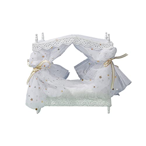 1:12 Model Prinzessin Bett Schlafzimmer Möbel Holz Einzelbett Mikro Landschaft Dollhaus Ball Joint Puppen Zubehör 1:12 Model Prinzessin Bett Schlafzimmer Möbel Holz Einzelbett Mikro Landschaft Dollhaus Ball Joint Puppen Zubehör von YIZITU