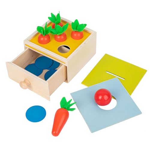 YIZITU 3 In 1 Hölzerne Karottenerkennungspuzzle Matching Shape Board Für Spielen Spielzeug Training Bildungspersonal Carot Matching Toy Carot YIZITU 3 In 1 Hölzerne Karottenerkennungspuzzle Matching Shape Board Für Spielen Spielzeug Training Bildungspersonal Carot Matching Toy Carot von YIZITU